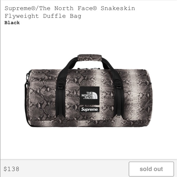 Supreme/North Face Duffle Bag